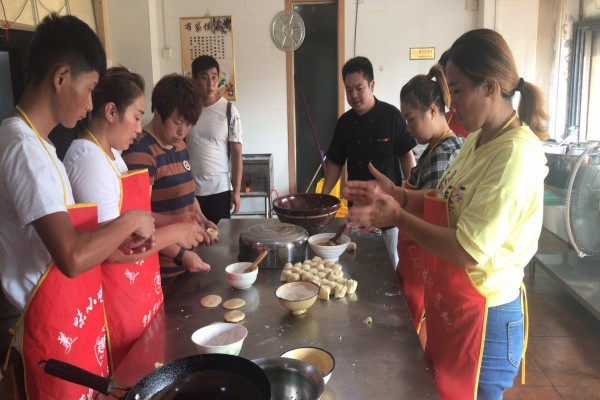 永善靠谱炸菜角葱油饼培训配方全教